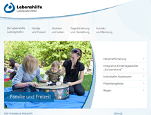 Tablet Screenshot of lebenshilfe-ludwigshafen.de